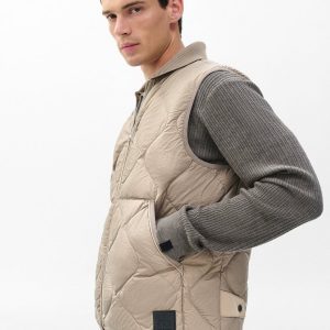 Dane Quilted Vest - Wolf Grey