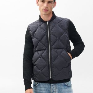 Dane Quilted Vest - Black
