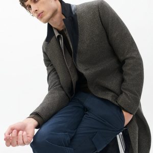 Heritage Plaid Wool Coat - Brown