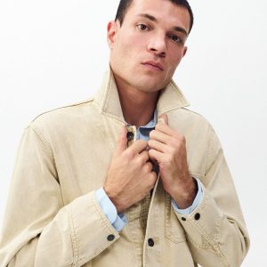 Tribeca Denim Chore Jacket - Stone Beige