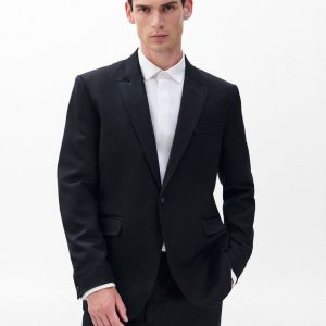 Butler British Wool Tuxedo Jacket - Black