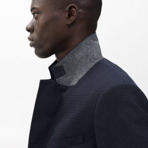 Butler Italian Pinstripe Blazer - Navy