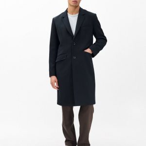Beckett Italian Twill Coat - Black