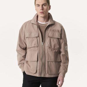Ashland Cotton Utility Jacket - Elephant Grey