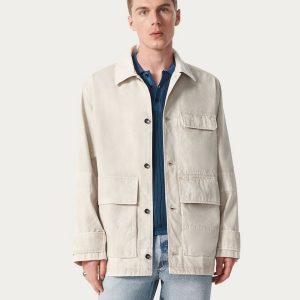 Strike Washed Canvas Jacket - Chime Grey