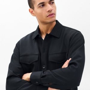 Hyde Italian Twill Shirt Jacket - Black