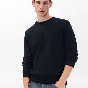 Declan Cashmere Sweater - Black