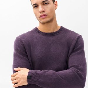 Declan Cashmere Sweater - Deep Plum