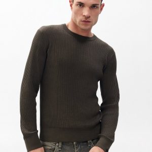 Jayce Silk-Cotton Sweater - Bark