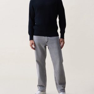 Curtis Cotton Crewneck Sweater - Black