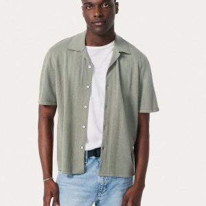 Avery Zuma Knit Shirt - Leaf Grey