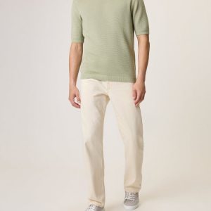 Lewis Cotton Short Sleeve Crew - Moss
