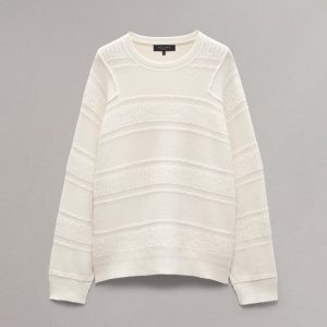 Colton Relaxed Fit Wool-Blend Sweater - Ivory