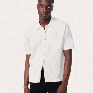 Dalton Knit Shirt - White