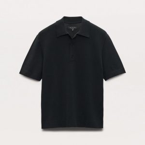 Knit Polo Shirt - Black