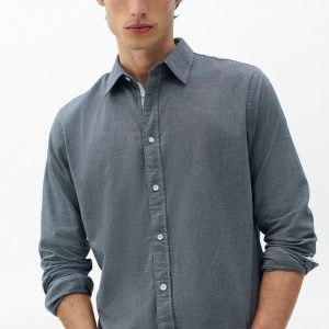 Tomlin Stretch Dobby Shirt - Sky Blue