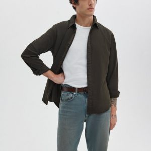 Tomlin Stretch-Cotton Dobby Shirt - Army