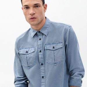 Finch Military Shirt - Workwear Blue