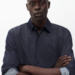 Dalton Japanese Denim Shirt - Indigo