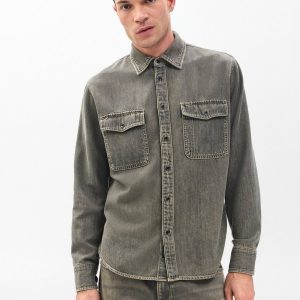 Jack Infuse Denim Shirt - Grey Olive