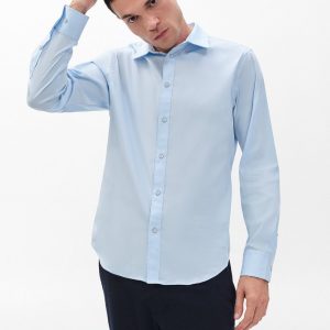 Patrick Poplin Shirt - Light Blue