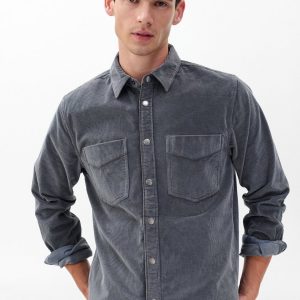 Corduroy CPO Overshirt - Slate