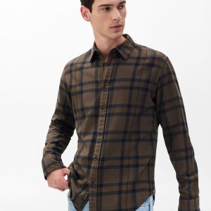 Tomlin Plaid Flannel Shirt - Stonewall