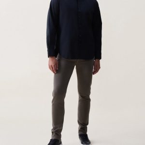 Griffin Poplin Shirt - Black