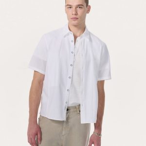 Dalton Patchwork Shirt - White