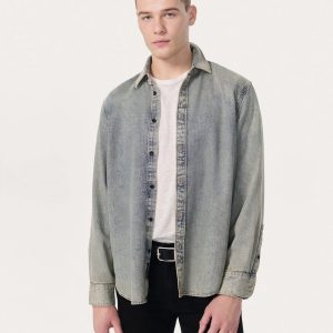Finch Denim Shirt - Worn Bleach