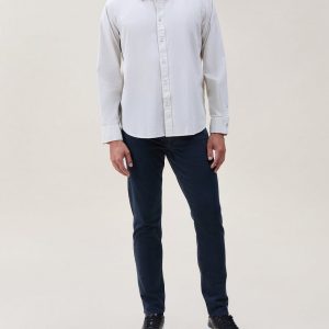 Griffin Poplin Striped Shirt - White Multi