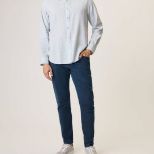 Griffin Hemp-Cotton Shirt - Highrise Storm Stripe