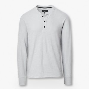 Classic Flame Henley - Harbor Grey