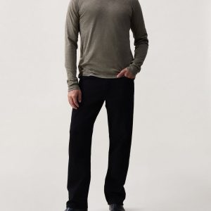 Classic Slub Cotton Long-Sleeve Tee - Olive
