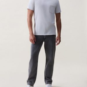 Matthew Pocket Tee - Natural Grey