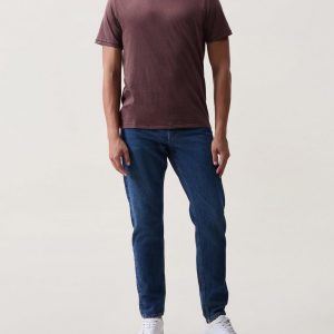 Classic Slub Cotton Tee - Dark Berry