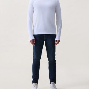 Classic Slub Cotton Long-Sleeve Tee - Pale Pine