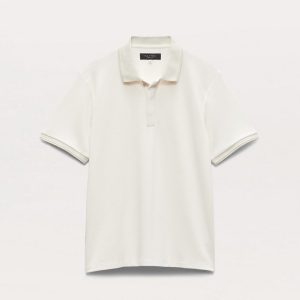 Tech Stretch Piqué Polo - Chalk
