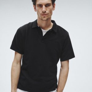 Classic Flame Polo Shirt - Black
