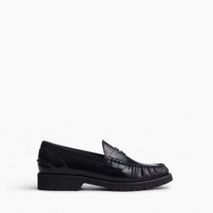 Chris Leather Loafers - Black