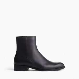 Angelo Leather Ankle Boots - Black