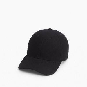 Miles Wool-Blend Baseball Cap - Black Wool