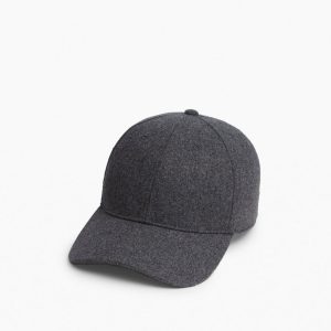 Miles Wool-Blend Baseball Cap - Gray Wool