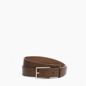 Parker Leather Belt - Olive